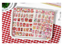 1 Sheets Snack House Series Sticker PET Star Flash Film Deco Scrapbook DIY Material Decoration Stationery Stickers (ONLINE ORDER ONLY)