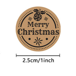 100-500pcs Merry Christmas Santa Claus Labels Stickers for Gift Package Card Envelope Wrapping Party Baking Small Business (Online Order Only)