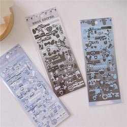 Cute Sweet Cool Gun Decorative Stickers Korean ins Hand Account Idol Card DIY Material Sticker Personalized Kawaii Stationery (ONLINE ORDER ONLY)