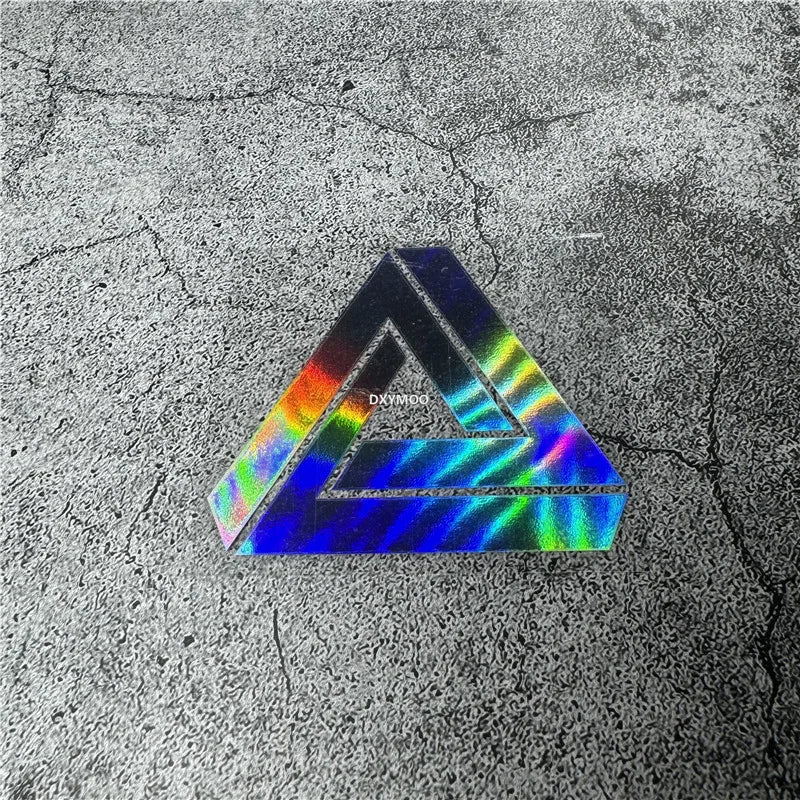 Car Styling Stickers Triangle Shape Decal Scratches Cover Auto Motorbike Helmet Applique Vinyl Tape Window Tape (ONLINE ORDER ONLY)