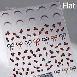 French Romantic Tassel Crescent Moon Laser Charming Gold Silver Arc Self Adhesive Nail Art Stickers Hot Stamping Manicure Decals (Online Order Only)
