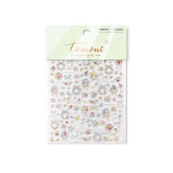 Colourful Field Bouquet Flower Spring Field Violet Daisy Bowknot Butterfly 5D Relief Adhesive Nail Art Stickers Manicure Decals (ONLINE ORDER ONLY)