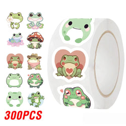 100-500pcs Frog Animals Reward Stickers School Students Cute Cartoon Encouragement Sticker Scrapbooking DIY Gift Decoration (ONLINE ORDER ONLY)