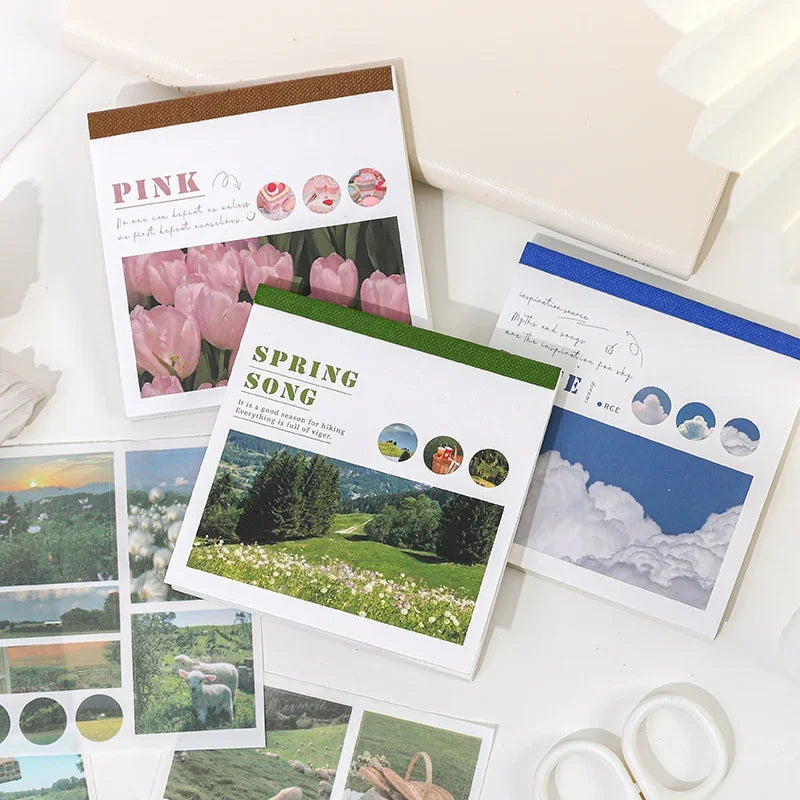 Journamm 40pcs Aesthetic Decor Stickers Scrapbooking Album Stationery (ONLINE ORDER ONLY)