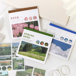 Journamm 40pcs Aesthetic Decor Stickers Scrapbooking Album Stationery (ONLINE ORDER ONLY)