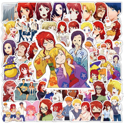 10/50pcs Anime Romantic Killer Diverse Plot Stickers Cartoon Graffiti Waterproof Luggage Suitcase Notebook Motorbike Sticker Toy (Online Order Only)