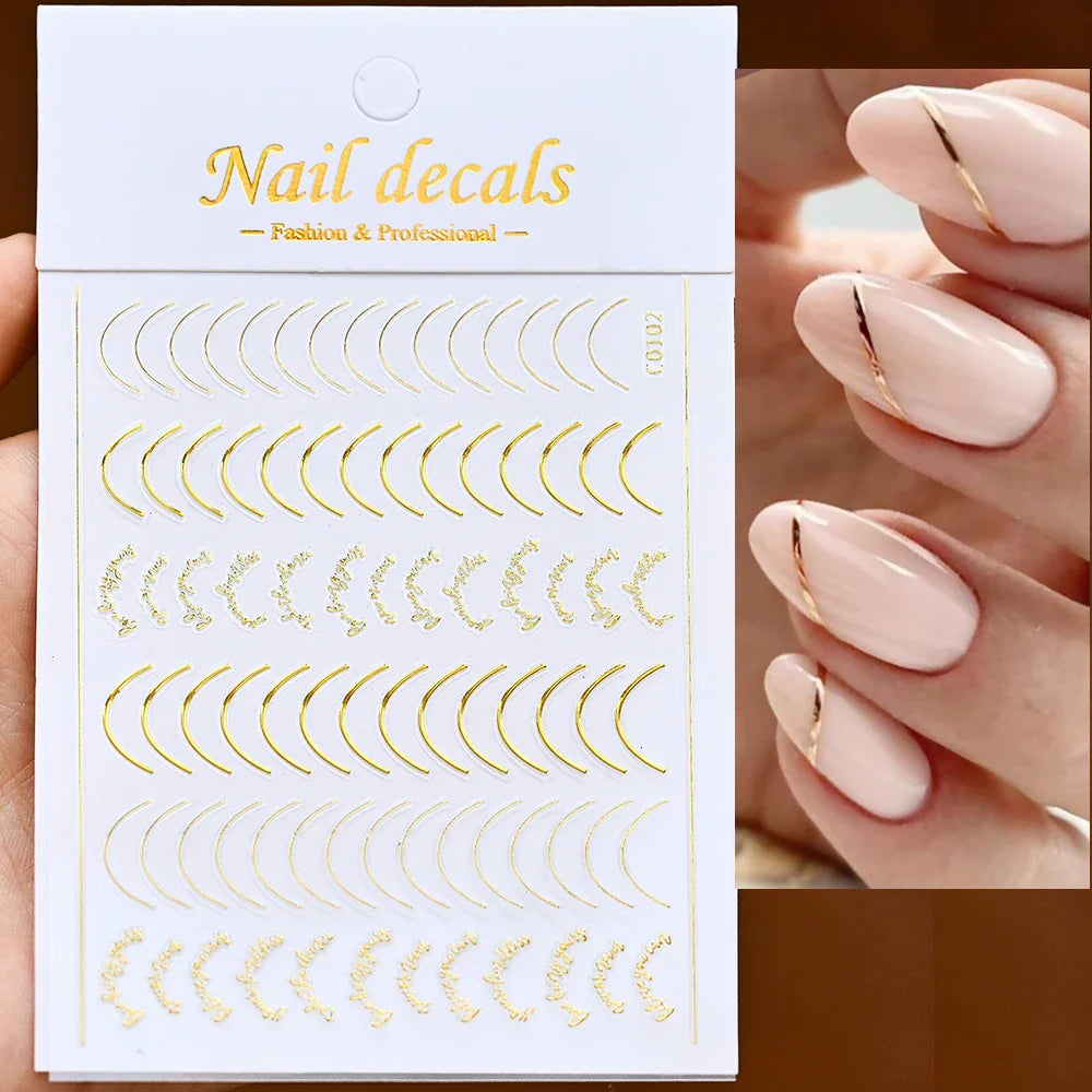 1PC Heart Love Design 3D Nail Art Sticker English Letter Self-Adhesive Slider Valentine's Day DIY Manicure Tips Accessories Tool (ONLINE ORDER ONLY)