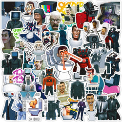 10/30/50PCS Skibidi Toilet Cartoon Stickers Funny Game Decals Waterproof Skateboard Phone Bike Laptop Fridge Graffiti Kids Toy (ONLINE ORDER ONLY)
