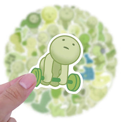 10/30/55PCS Smiski Stickers Cute Cartoon Image Decals Kids Toys Graffiti DIY Laptop Phone Guitar Car Bike Skateboard Decoration (ONLINE ORDER ONLY)