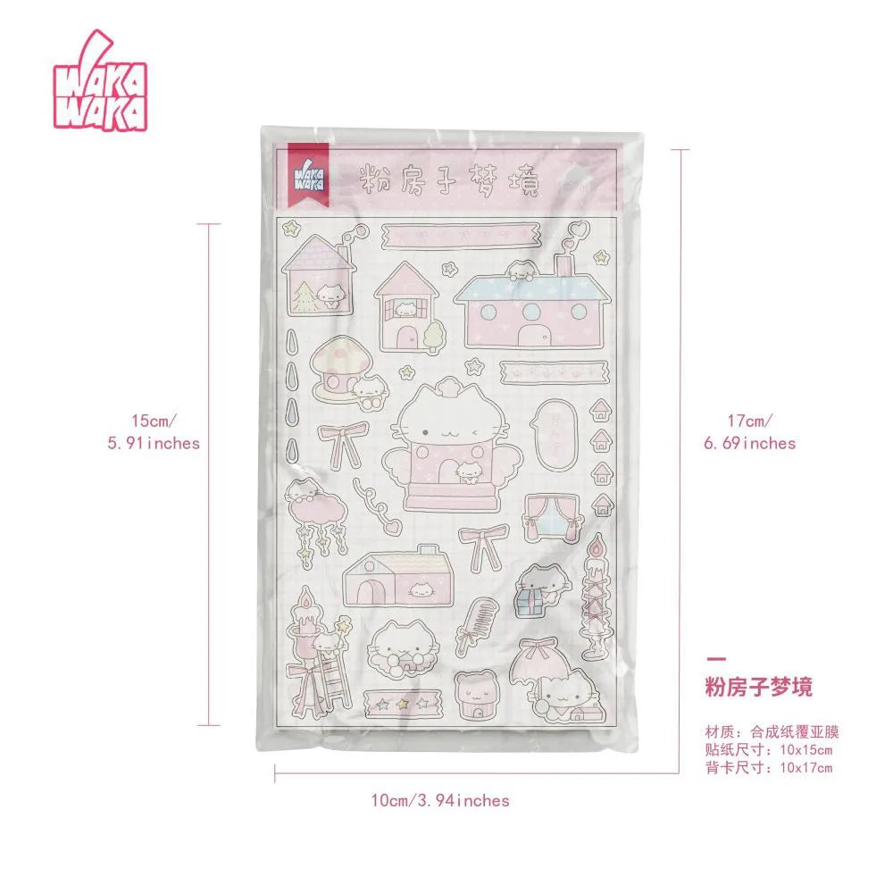 1Pc Graffiti Animal Deco Stickers Korean Stationery Cute Card Sticker For Scrapbooking Arts Diy Crafts Album Journal Planner (ONLINE ORDER ONLY)