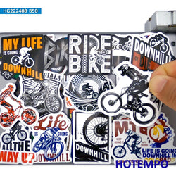 50Pieces Ride Mountain Bike Downhill Adventure MTB Sport Waterproof Stickers for Car Motorcycle Phone Laptop Bicycle Sticker Toy (Online Order Only)