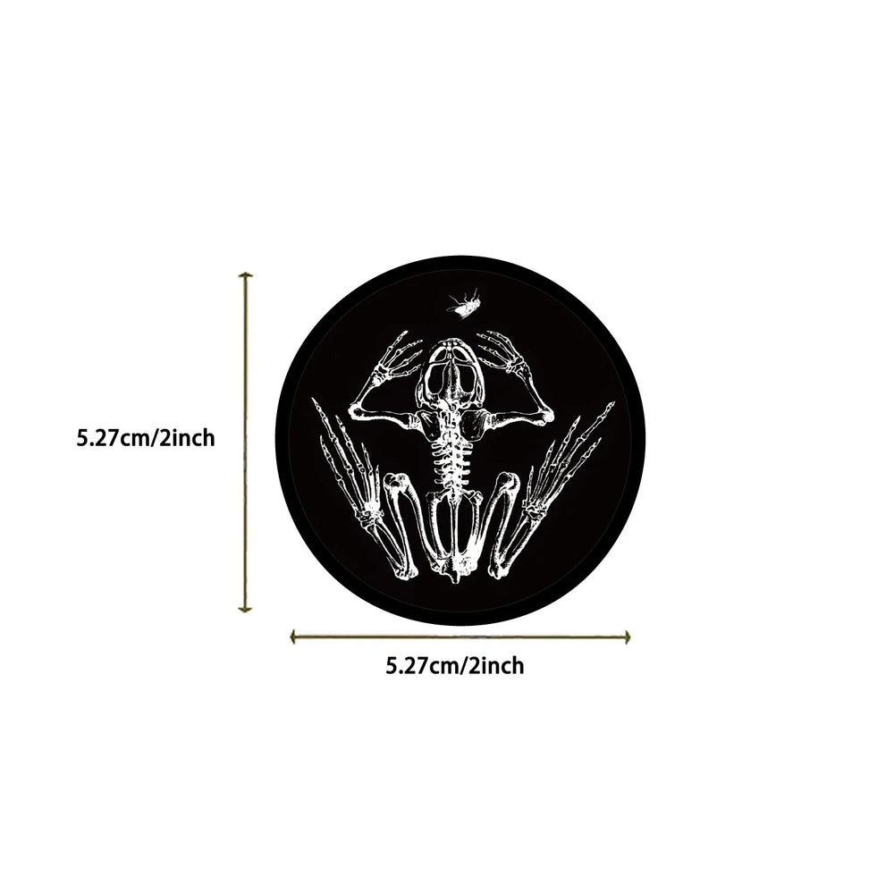 56pcs Animal Skeleton Cool Stickers for Laptop Scrapbook Waterproof Cartoon Graffiti Decals Dark Sticker Toys Decor (Online Order Only)