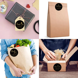 500pcs/roll 4 Designs Black Thank You Sticker 1.5 inch for Supporting My Small Business Sticker Sealing Labels for Packaging (ONLINE ORDER ONLY)