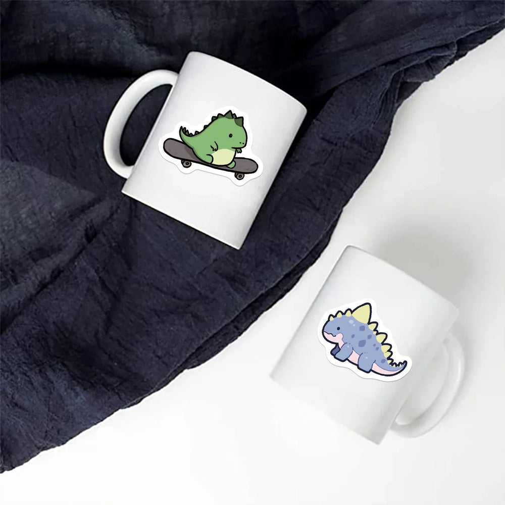 100PCS Cartoon Small Dinosaur PVC Sticker Aesthetic Children's Decoration Scrapbooking Stationery School Supplies for Kids﻿ (ONLINE ORDER ONLY)