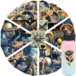50pcs Retro Astronomy Universe Planets Stickers Galaxy Moon Astrology Aesthetic Decals Sticker for Suitcase Phone Notebook﻿ (ONLINE ORDER ONLY)