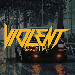 "VIOLENT" decal,JDM style stickers,creative&fashion decal with high quality for car trucks motorcycles&laptops!For a Unique look (ONLINE ORDER ONLY)