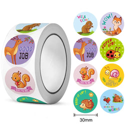 100-300pcs Animal Cartoon Stickers For Kids School Teacher Reward Stickers Classic Kids Toy Cute Stationery Supplies Label ﻿ (ONLINE ORDER ONLY)