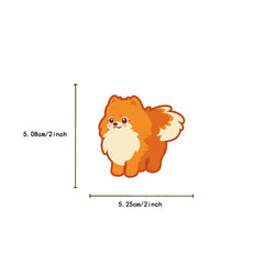 50PCS Cartoon Cute Pomeranian Stickers Dog Creative Personality Graffiti Waterproof Sticker For Suitcase Refrigerator Skateboard (ONLINE ORDER ONLY)