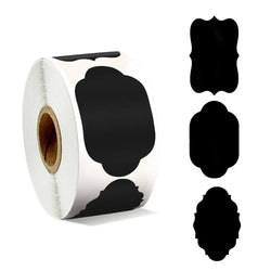 120-300pcs/roll Blackboard Spice Sticker Reusable Jam Labels Kitchen Stickers Organizer Wall Sticker Home Decor Chalkboard Label (ONLINE ORDER ONLY)