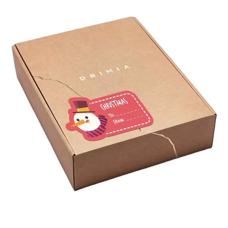 20-40pcs Merry Christmas Santa Claus Christmas Tree Hat Stickers Labels For Gift Box Decorative Package Wrapping Business (ONLINE ORDER ONLY)