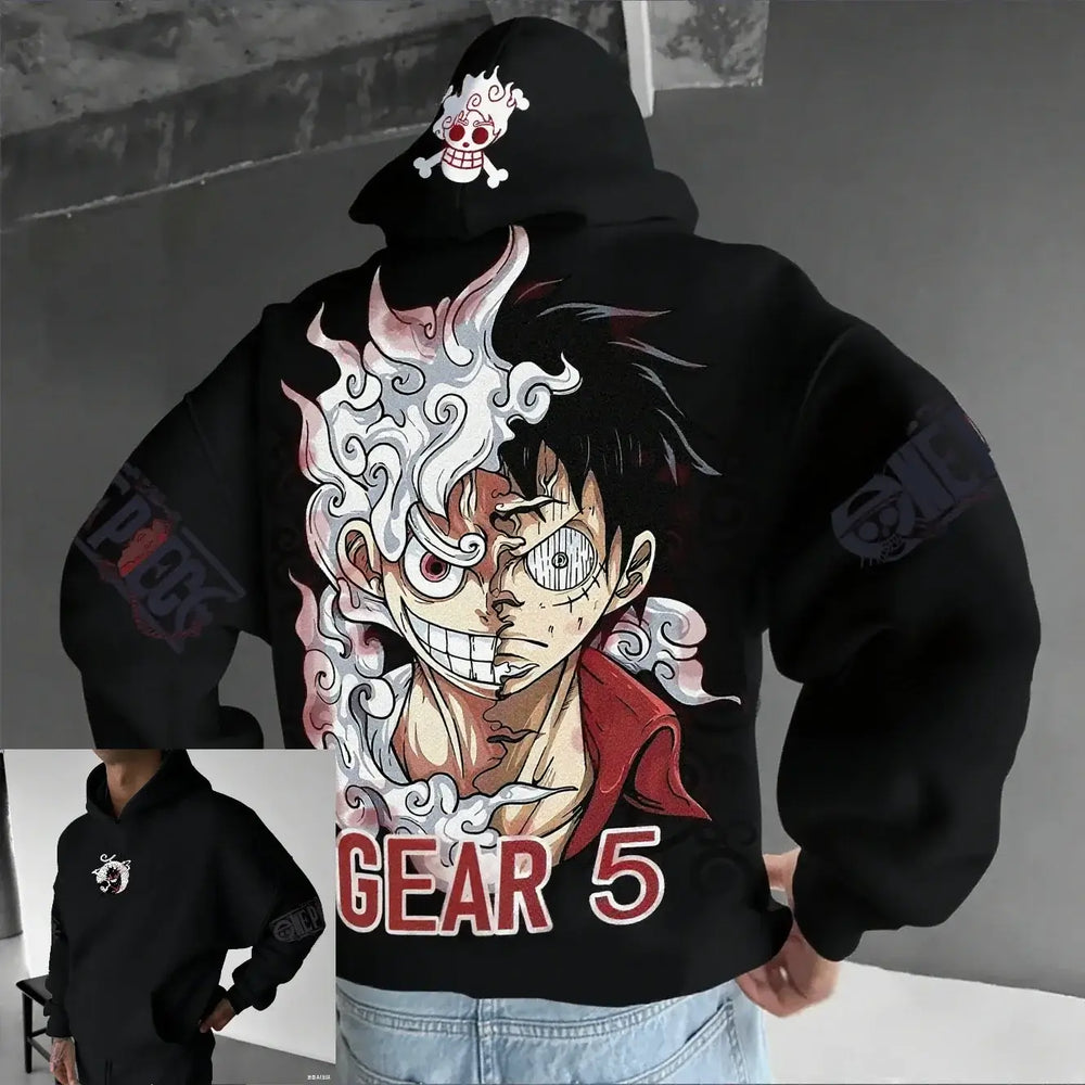 One Piece Luffy Gear 5 Nika Anime Hoodie Streetwear (ONLINE ORDER ONLY)
