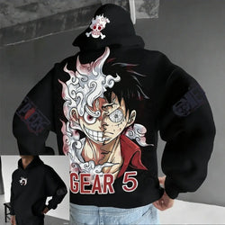 One Piece Luffy Gear 5 Nika Anime Hoodie Streetwear (ONLINE ORDER ONLY)
