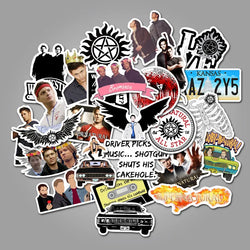 Supernatural Stickers 10/30/50PCS Waterproof Decals for Car, Skateboard, Laptop, Phone, Luggage, Bike, Guitar (ONLINE ORDER ONLY)