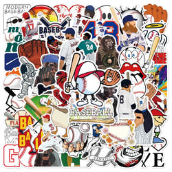 Baseball Graffiti Stickers 10/25/50pcs for DIY Suitcase, Water Bottle, Phone, Laptop, Guitar, Car, Motorcycle, Skateboard (Online Order Only)