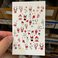 1PCS Laser Gold Snowflake Christmas Tree Nail Sticker 3D Adhesive Nail Decals Nail Art Accessories New Christmas Decoration 2024 (ONLINE ORDER ONLY)