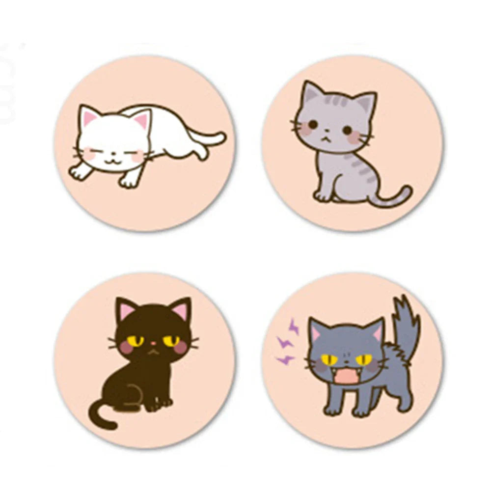 100-500pcs Love Cat Sticker Aesthetic Children's Reward Decoration Scrapbooking Stationery School Supplies for Kid (ONLINE ORDER ONLY)