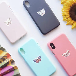 50Pcs Butterfly Stickers for Laptop Skateboard Guitar Stationery Stickers DIY Fridge Car Bottle Decals Kids Toys (Online Order Only)