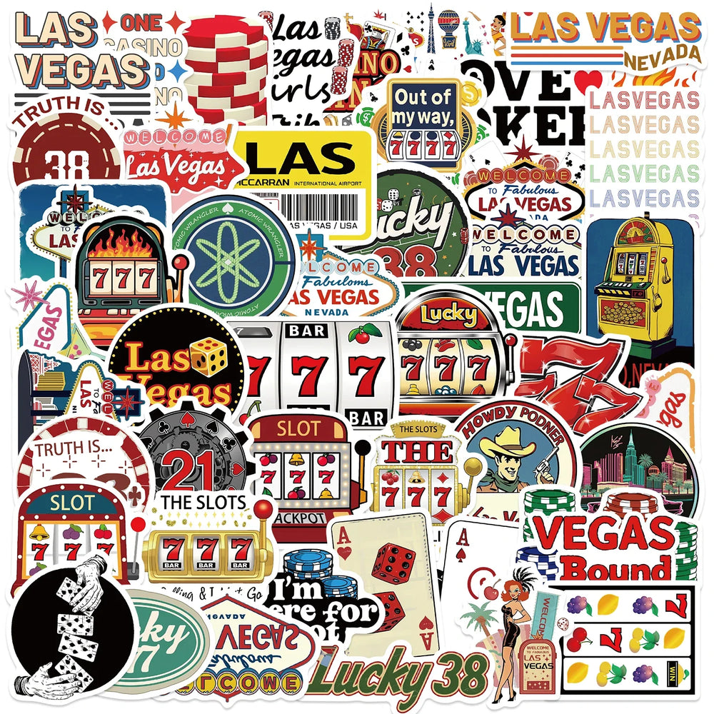 50PCS Waterproof American States Stickers for Laptop, Phone, Guitar, Skateboard (Online Order Only)