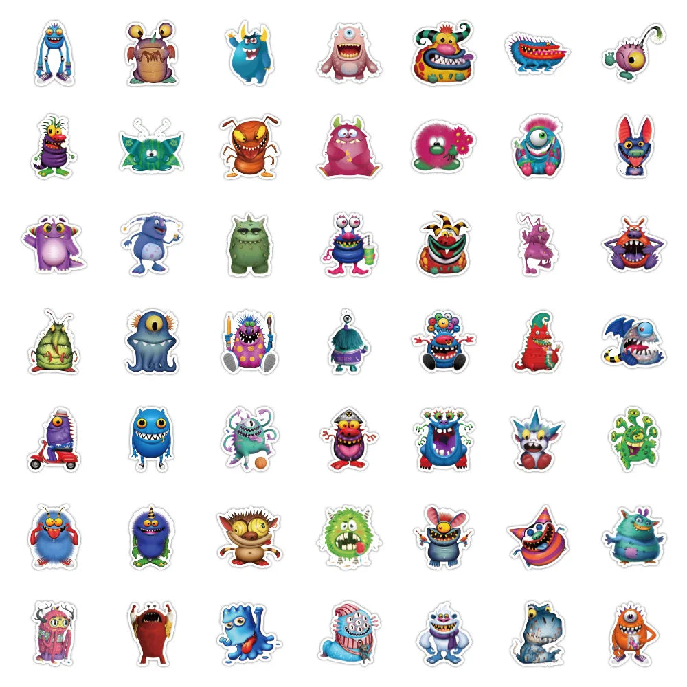 10/30/50PCS My Singing Monster Cartoon Game Stickers Toys For Kids DIY Notebook Skateboard Phone Bike Waterproof Graffiti Decals (ONLINE ORDER ONLY)