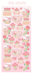 Cute Star Moon Rose Series Laser Stickers Hand Account Idol Card DIY Material Decorative Sticker Personalized Korean Stationery (ONLINE ORDER ONLY)