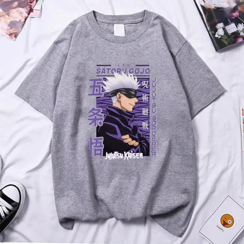 Gojo Satoru T-shirt High Quality Y2k Anime Tee (ONLINE ORDER ONLY)