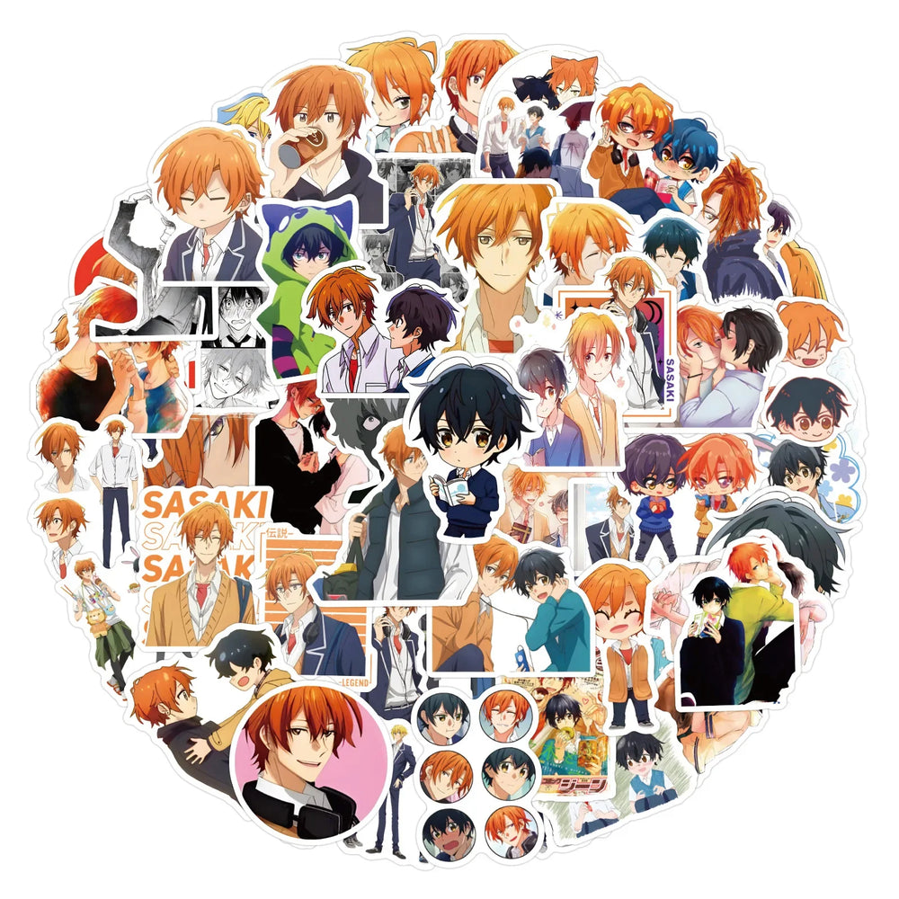 10/30/55/110PCS Sasaki and Miyano Stickers Rotten Boy Cartoon Stciekr Funny Anime Decals Laptop Guitar Car Bike Skateboard Toy (Online Order Only)
