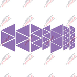 Angular Shape Sticker For Car Motorcycle Sticker Decoration Side Camouflage Kit Wrap Camo Tuning Styling Waterproof Vinyl Decals (ONLINE ORDER ONLY)