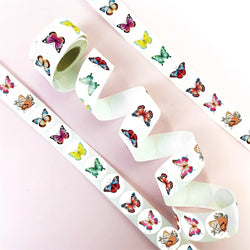 500PCS Cute Butterfly Sticky Paper Sticker Labels Thank You Sticker Sealing Stationery Supplies DIY Decoration Scrapbooking (ONLINE ORDER ONLY)