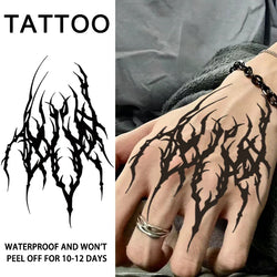 1Pc Dark and Cool Waterproof Temporary Tattoo Stickers, Long-lasting Waterproof for One to Two Weeks, Fake Tattoo for Arm, Leg. (Online Order Only)