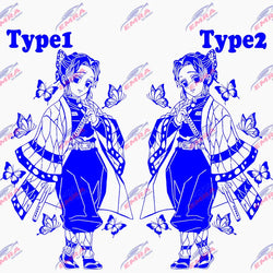 Anime Stickers Ghost Squad Girl For Car Sticker Decoration Door Hood Die Cutting Cartoon External Accessories Vinyl Decals (ONLINE ORDER ONLY)