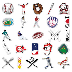 10/50PCS Creative Cartoon Sports Baseball Stickers Notebook Luggage Hand Account Decoration Graffiti Waterproof Stickers (ONLINE ORDER ONLY)