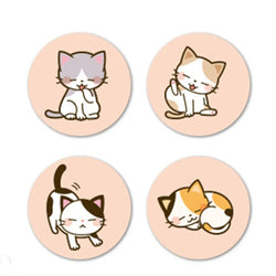 100-500pcs Love Cat Sticker Aesthetic Children's Reward Decoration Scrapbooking Stationery School Supplies for Kid (ONLINE ORDER ONLY)
