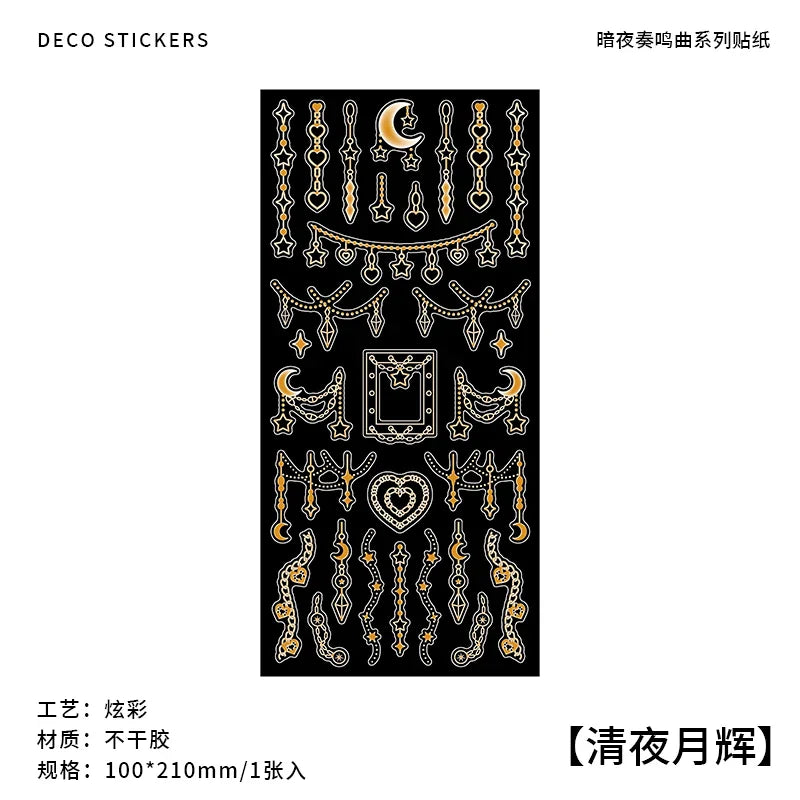 Korea Ins Sweet Love Chain Dialog Decorative Stickers Hand Account Idol Card DIY Material Sticker Personalized Kawaii Stationery (ONLINE ORDER ONLY)