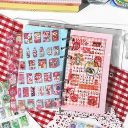 1 Sheets Snack House Series Sticker PET Star Flash Film Deco Scrapbook DIY Material Decoration Stationery Stickers (ONLINE ORDER ONLY)