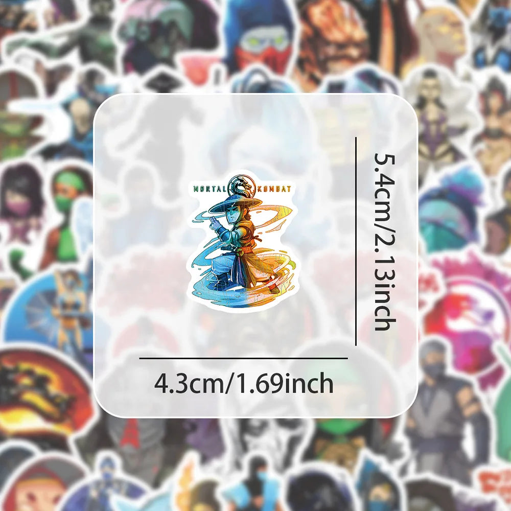 10/30/60PCS Mortal Kombat Graffiti Sticker Game Waterproof Decals DIY Skateboard Water Cup Suitcase Laptop Phone Bike Kids Toy (ONLINE ORDER ONLY)