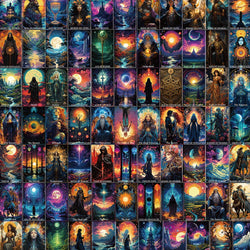 Magic Witch Tarot Stickers Decals for Kids, Fridge, Skateboard, Laptop, Motorcycle (Online Order Only)