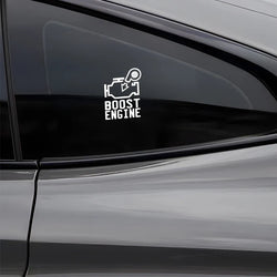 "BOOST ENGINE"stickers,creative decal High Quality And Durable Automobiles Exterior Accessories Self-adhesive Decals (ONLINE ORDER ONLY)