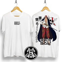 One Piece Shanks T-shirt Casual Summer Anime Tee (ONLINE ORDER ONLY)