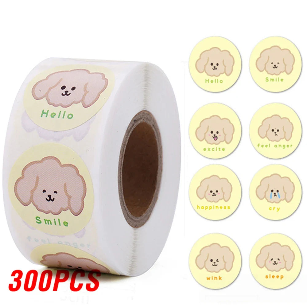 100-500pcs Animal Dog Reward Sticker Cute Cartoon Stickers For Children Holiday Gift Decoration DIY Decorative Stationery (ONLINE ORDER ONLY)