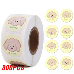 100-500pcs Animal Dog Reward Sticker Cute Cartoon Stickers For Children Holiday Gift Decoration DIY Decorative Stationery (ONLINE ORDER ONLY)